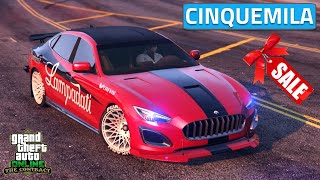 Lampadati Cinquemila Best Customization  Review  Super LUXURY Clean Build  GTA 5 Online [upl. by Nehr]