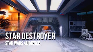 Star Destroyer Under Attack  Star Wars Ambience  Chaotic Ambience Alarm [upl. by Cassi]