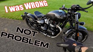 I was WRONG about this Triumph Bobber PROBLEM [upl. by Nylitak971]