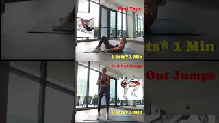 Heel TapsIn amp Out Jumps muscletoningexercises fatburningworkoutforwomen everydayfitness [upl. by Sisto]