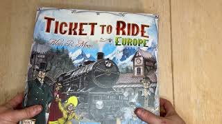 Board Game Reviews Ticket 2 Ride Europe [upl. by Christian]