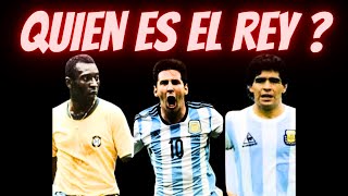 QUIEN FUE EL MEJOR  MESSI  MARADONA  PELE [upl. by Ainedrag]