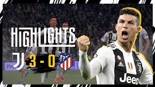 HIGHLIGHTS  Juventus 30 Atletico Madrid  Ronaldo greatest hattrick  UEFA Champions League [upl. by Ecnal]