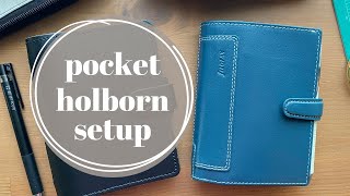 Filofax Pocket Holborn Setup [upl. by Ynaiffit893]