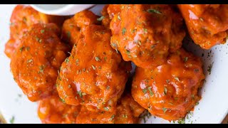 Seitan Vegan Chicken Wings boneless hot wings  plantwell [upl. by Glyn]