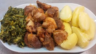 Receita de Rojões com grelos e batata cozida by necasdevaladares [upl. by Assenaj552]