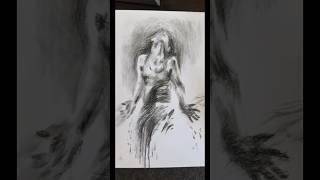 Dibujo en Carboncillo dibujo sketches charcoal [upl. by Ytram733]