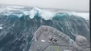 Ships in Storms  10 TERRIFYING MONSTER WAVES Hurricanes amp Thunderstorms at Sea [upl. by Annayar]