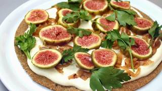 Tarte salée aux figues amp oignons marinés 100 végétale [upl. by Einuj505]