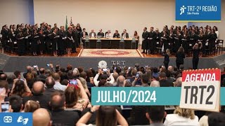 Agenda TRT2  Julho 2024 [upl. by Kciwdahc206]