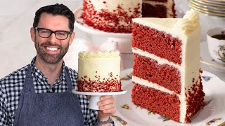 THE BEST Red Velvet Cake Recipe Moist Pretty and EASY [upl. by Ark]