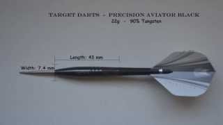 Target Precision Aviator Black Darts  180HD [upl. by Pierson48]