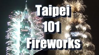 Most spectacular Taipei 101 New Year fireworks Taiwan 2014 welcome [upl. by Dorie427]