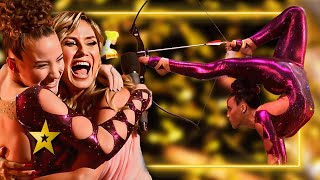 BREATHTAKING Acrobatic Performance Secures GOLDEN BUZZER on Americas Got Talent Fantasy Team [upl. by Azilem]