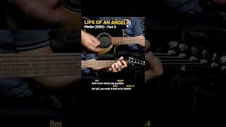 Lips Of An Angel  Hinder 2005 Easy Guitar Chords Tutorial with Lyrics Part 2 SHORTS REELS [upl. by Dyche]