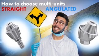 What to choose straight or angulated multi units Dental implants in dentistry Digital impression [upl. by Etiuqram]