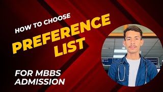 Preference List for MBBS admission  Govt and private medical colleges [upl. by Hana]