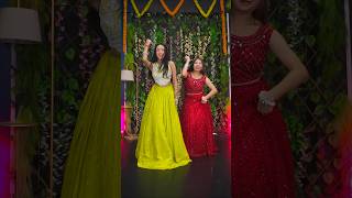 Sangeet performance with sister❤💚  Bole Chudiyan  wedding shorts ytshorts trendingonshorts [upl. by Pearlman]