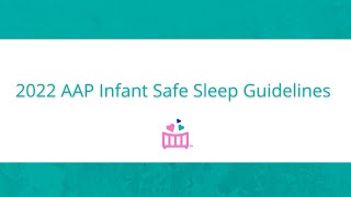 2022 American Academy of Pediatrics Safe Sleep Guidelines [upl. by Llerroj]