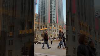 Incredible Street Violinist in Chicago Under the Skyscrapers violin streetmusician chicago music [upl. by Ahsiekyt]