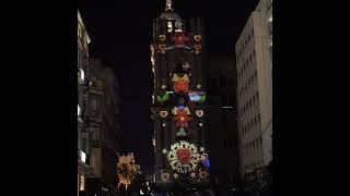 Malaga Christmas Lights 2021 Cathedral Light Show [upl. by Idet546]