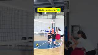 Voleybol Smaç çalışması🧉 voleybol volleyball volleyballworld [upl. by Aretina463]