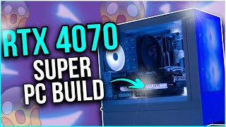 BEST New RTX 4070 SUPER 🟢 1200 Gaming PC Build in 2024 [upl. by Ailicec]