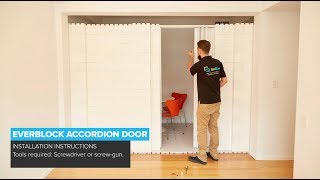 EverBlock Accordion Door Installation  HOW TO [upl. by Singleton]