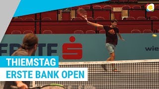 Dominic Thiem bei den Erste Bank Open  Stachis Welt  myTennis [upl. by Sulecram]