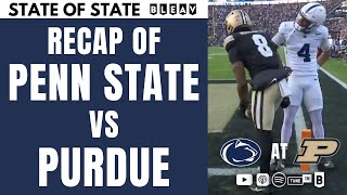 Penn State vs Purdue Recap [upl. by Yadrahc461]