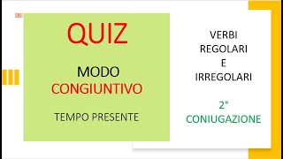 Italiano per stranieri Lezione 130 QUIZ CONGIUNTIVO PRESENTE [upl. by Isolde]