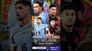 Colombia vs Uruguay Pronóstico futbol eliminatorias2026 uruguay colombia conmebol mundial [upl. by Nelon]