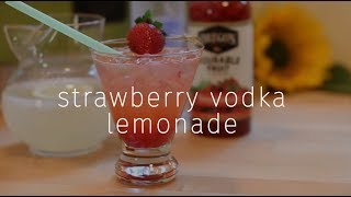 Vodka Strawberry Lemonade Drink Recipe [upl. by Enelyak727]