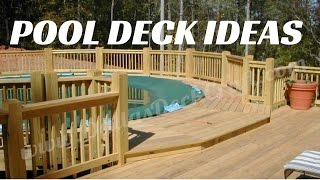 Above Ground Pool Deck Ideas [upl. by Ozneral]