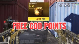 How to Get a FREE 2400 CP Pack  COD Mobile [upl. by Sherrer]