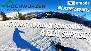 Schladming Hochwurzen Ski Amade  Is it as good as Planai All pistes amp lifts [upl. by Idnir]