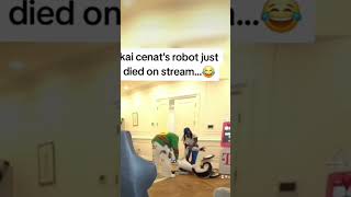 Kai robot died on live with Chris brown kaicenatfans chrisbrown kai kaicenatfunnymoments fyp [upl. by Enitsua564]