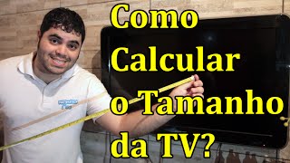 Como calcular o tamanho da televisão em polegadas  Matemática Rio [upl. by Atsahc105]