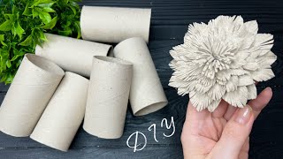 Easy Recycling Craft Idea Paper Decoration DIY Paper Rolls [upl. by Jehial]