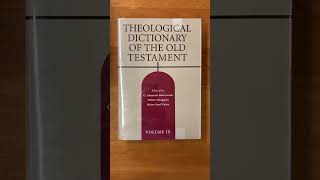 Theological Dictionary of the Old Testament [upl. by Denise]