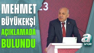 TFF Başkanı Mehmet Büyükekşi quotHer Şeyi Bir Kenara Bırakıp Beyaz Bir Sayfa Açma Zamanıquot  A Spor [upl. by Lehcin]