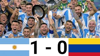 ARGENTINA 1  0 COLOMBIA  COPA AMERICA 2024 FINAL FULL HIGHLIGHTS  argentinsvscolumbia [upl. by Netsrik]