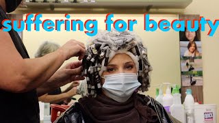 I GOT A PERM  A spiral perm vlog  Lexi Ladonna [upl. by Aires]