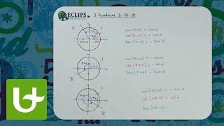 Goniometrische getallen  Deel 3 Sinus cosinus en tangens van hoeken in kwadranten II III IV [upl. by Juback]