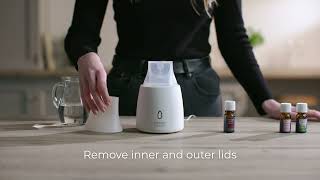 Yankee Candle® Ultrasonic Aroma Diffuser  How To Use With Captions [upl. by Asor]