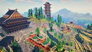 Japanese Island  Minecraft Timelapse [upl. by Stanzel]