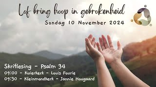 NG Gemeente Kogelberg  Ds Jannie Hougaard  10 November 2024 [upl. by Georgiana127]