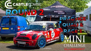 Castle Combe Round 2 150624 Practice Quali amp Race 1 Minichallengeclubsport wolftraxracing [upl. by Ailhad686]