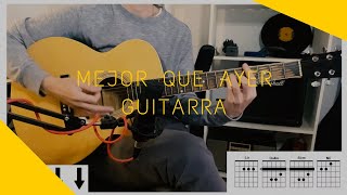 GUITARRA  Mejor que ayer  Diego Torres  covertutorial Martin Lopez [upl. by Durant]