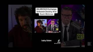 HILARIOUS Argument Between Destiny And Gavin McInnes politics trump [upl. by Dacy540]